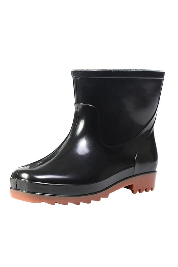 Rainboots Boots Men Mid Calf Wide Width Garden Rainboots Comfort Ankle Booties