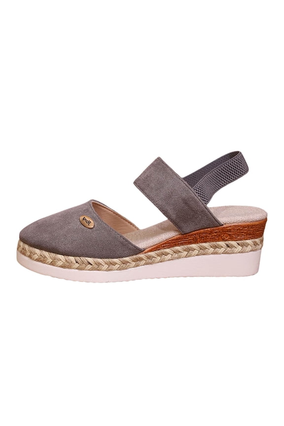 Sandals for Women Wedge Lug Sole Slip on Dressy Summer Comfortable Slides Sandals