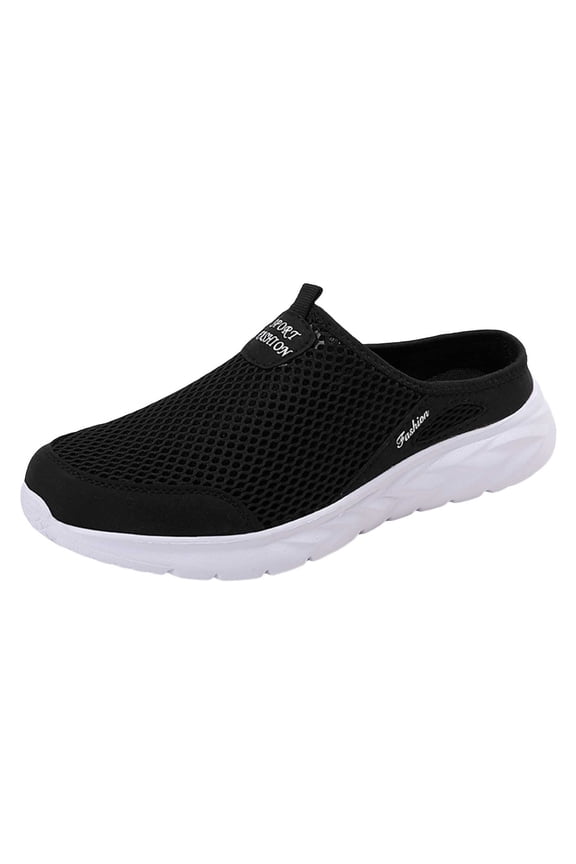 Slip on Mules & Clogs for Mens Open Back Shoes Closed Toe Slides Comfort Light Breathable Walking Shoes