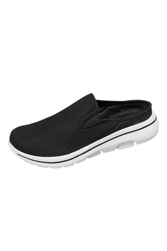 Slip on Mules & Clogs for Womens Mens Open Back Closed Toe Lightweight Comfort Breathable Walking Slippers