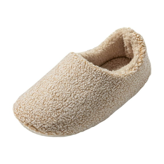 YLYL Women's House Slippers Soft Fuzzy Cozy Warm Fur Lined Lightweight Non-Slip Indoor Bedroom Shoes