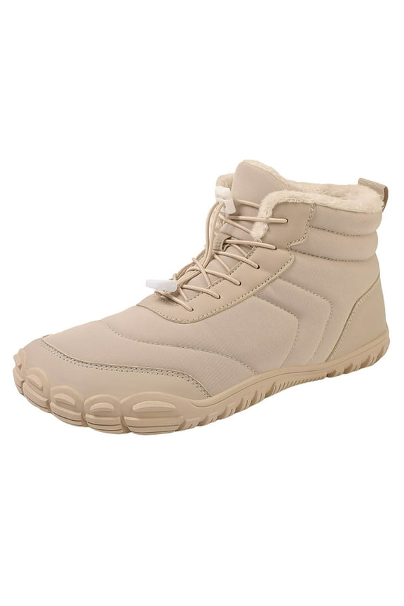 Snow Boots for Men Women Waterproof Insulated, High-Traction Grip Waterproof Lace Up Snow Boots