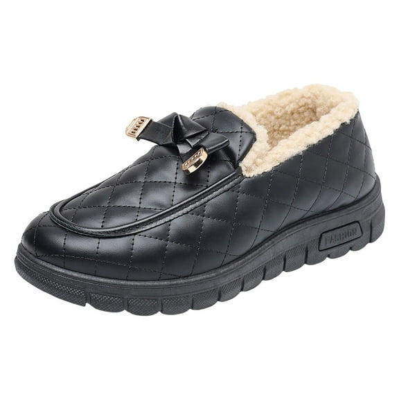 YLYL Snow Boots for Women Warm Fur Lined Waterproof Comfortable Slip on Outdoor Winter Ankle Boots