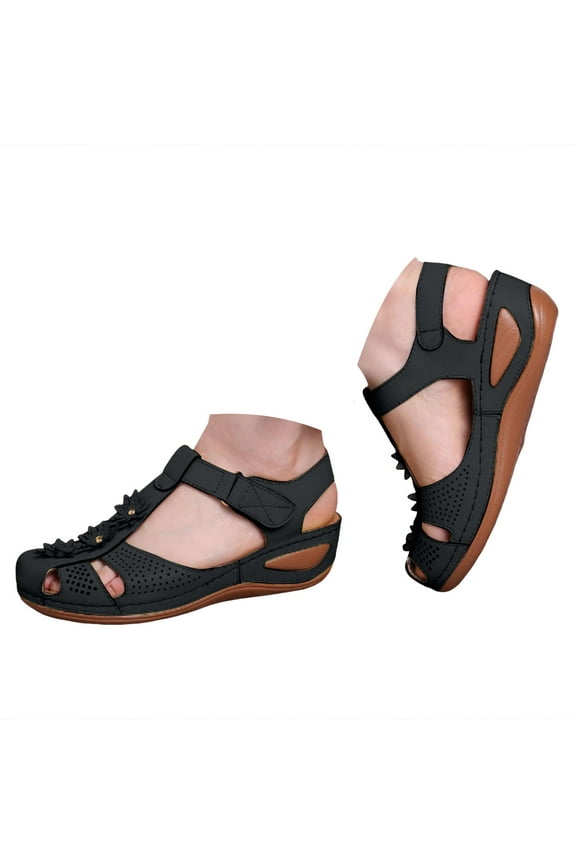 Summer Sandals for Women Lightweight Non-Slip Vegan Slides Lightweight Beach Sandals