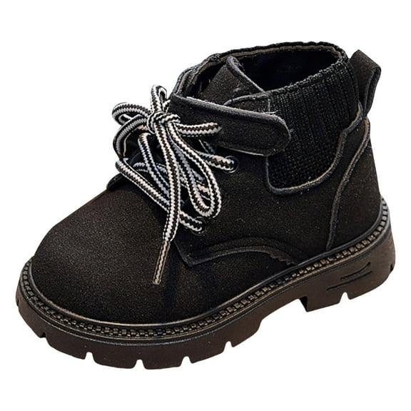 YLYL Toddler Boys Girls Hiking Boots Waterproof Non Slip Warm Winter Ankle Oxford Shoes Kids Rain Snow Boots