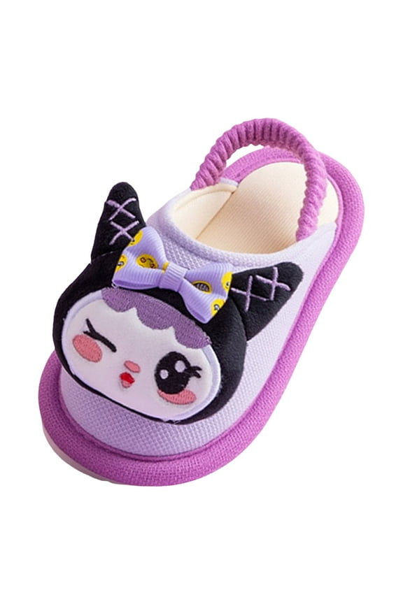 Toddler Boys Girls Slippers Cartoon Shark Non-Slip Winter Warm Indoor Fuzzy Soft Shoe Slippers