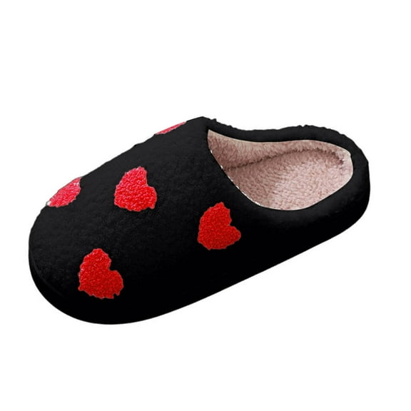 YLYL Warm House Slippers for Women Slip-On Rubber Sole Lightweight Lined Bedroom House Shoes