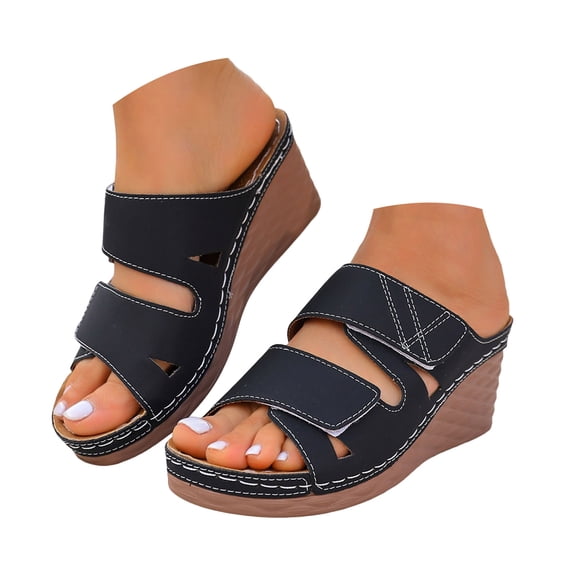 YLYL Wedge Platform Sandals for Women 2026 Espadrilles Open Toe Fashion Casual Dressy Summer Shoes