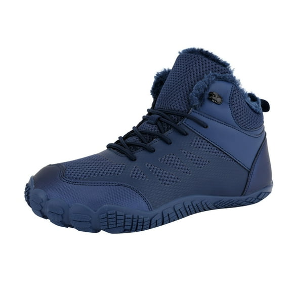 YLYL Winter Boots for Men Women Waterproof Heel Slip on Lace Up Slip on Outdoor Walking Boots