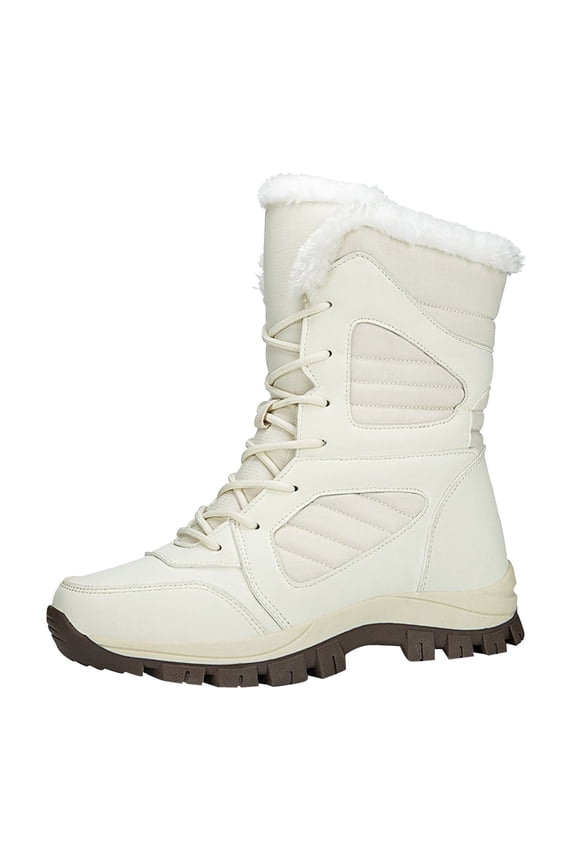 Winter Boots for Women Durable Easy on Winter Waterproof Slip Resistant Cold Weather Shoes