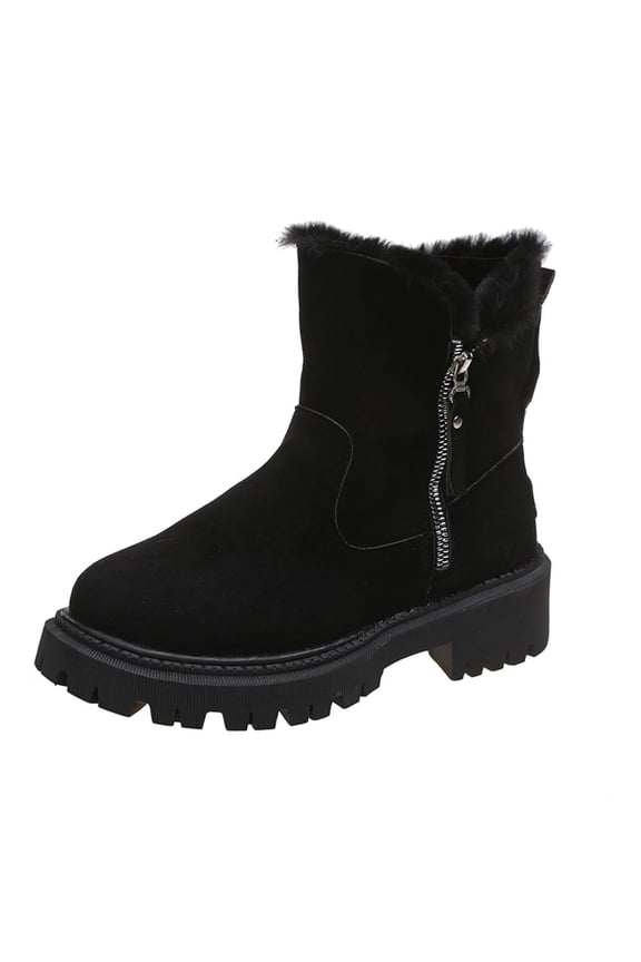 Winter Boots for Women Insulated, High-Traction Grip Outdoor Slip on Waterproof Short Boots