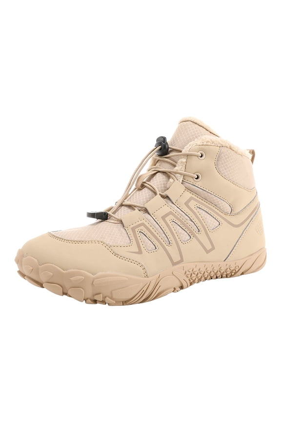 Winter Hike Barefoot Boots Womens Warm Snow Boot Slip on Waterproof Hiking Walking Outdoor Footwear