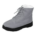 thumbnail image 1 of YLYL Women Winter Snow Boots Warm Fur Lined Lace up Comfortable Non Slip Outdoor Ankle Boots, 1 of 9