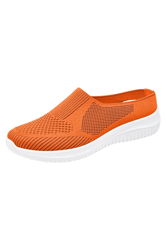 Women Backless Mules Open Back Breathable Mesh Lightweight Comfortable Slip on Walking Shoes