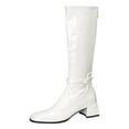 thumbnail image 1 of YLYL Women Block Heel Knee High Boots Zip up Disco Dress Party Tall Boots, 1 of 8