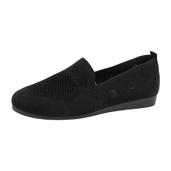 YLYL Women Flat Shoes Knitted Slip-on Lightweight Breathabel Soft Comfortable Ballet Loafers