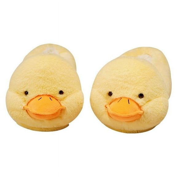 YLYL Women House Slippers Cute Plush Duck Warm Lining Winter Indoor Outdoor Shoes