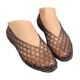 thumbnail image 1 of YLYL Women Jelly Ballet Flat Shoes Pointed Toe Slip on Hollow out Comfortable Casual Summer Beach Shoes, 1 of 5