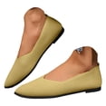 thumbnail image 1 of YLYL Women Knit Ballet Flats Non Slip Pointed Toe Comfortable Softable Casual Dressy Work Flats Shoes, 1 of 8