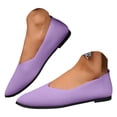 thumbnail image 1 of YLYL Women Knit Ballet Flats Non Slip Pointed Toe Comfortable Softable Casual Dressy Work Flats Shoes, 1 of 8