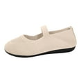 thumbnail image 1 of YLYL Women's Ballet Flats Shoes Knit Comfort Casual Walking Dressy Slip-on Mary Jane Shoes with Strap, 1 of 9