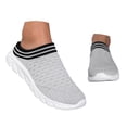 thumbnail image 1 of YLYL Women Knit Mules Chunky Heel Slip on Arch Support Breathable Mesh Comfortable Casual Walking Shoes, 1 of 9