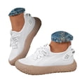 thumbnail image 1 of YLYL Women Knit Platform Sneakers Lace up No Slip Breathable Mesh Lightweight Casual Walking Shoes, 1 of 9