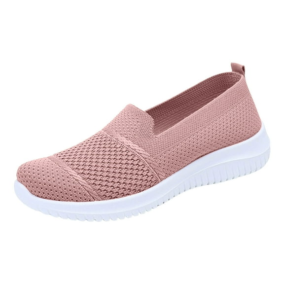 YLYL Women's Sneakers Non Slip Breathable Mesh Lightweight Comfortable Casual Slip on Walking Shoes