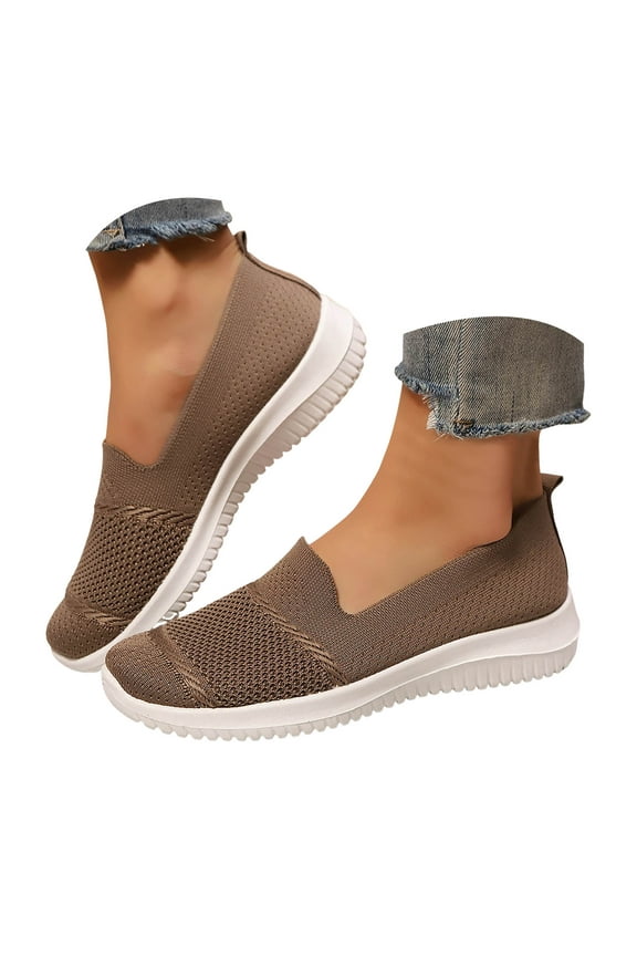 Women's Sneakers Non Slip Breathable Mesh Lightweight Comfortable Casual Slip on Walking Shoes