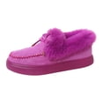 thumbnail image 1 of YLYL Womens Loafers Fur Lined Warm Plush Comfortable Fashion Casual Slip on Winter Snow Boots, 1 of 5