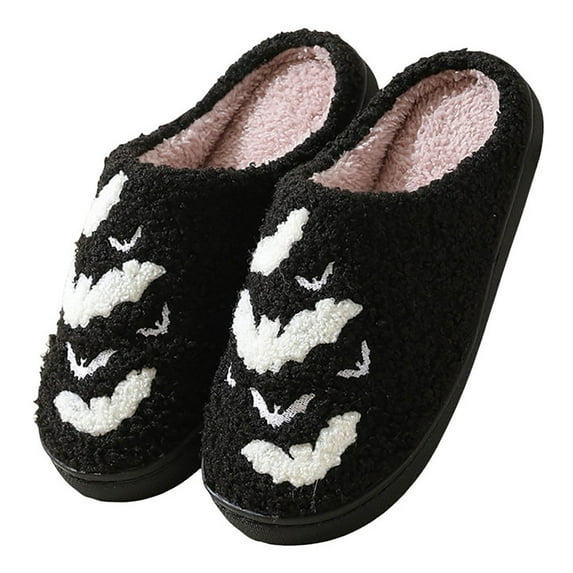 YLYL Women Men Fluffy Slippers Soft Plush Fuzzy Warm Winter Holiday Slippers Slip on Indoor Outdoor Shoes