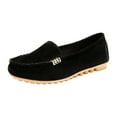 thumbnail image 1 of YLYL Women Men Suede Loafers Wide Width Non Slip Arch Support Soft Cushioned Driving Moccasin Flat Shoes, 1 of 7