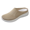 thumbnail image 1 of YLYL Walking Shoes Women Backless Summer Slip-On Mule Shoe Mesh Breathable Orthotic with Arch Support Closed Toe Slides Slippers, 1 of 9