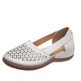 thumbnail image 1 of YLYL Women Orthopedic Loafers Hollow out Wedge Heel Comfort Casual Slip on Mary Janes Oxfords Shoes, 1 of 8