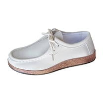 YLYL Women Platform Sneakers Low Top Lace up Fashion Comfortable Casual Walking Tennis Shoes