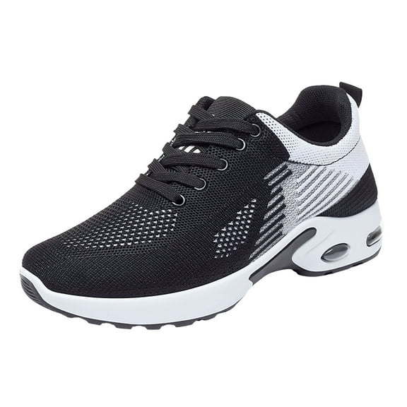 YLYL Women Running Shoes Arch Support Non Slip Work Shoes Breathable Knit Upper Lightweight Shoes