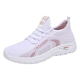 thumbnail image 1 of YLYL Women Sneakers Lace up Arch Support Breathable Mesh Non Slip Gym Workout Running Walking Shoes, 1 of 9