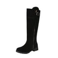 thumbnail image 1 of YLYL Women Suede Knee High Boots Low Heel Motorcycle Riding Boots with Zip up, 1 of 6