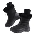 thumbnail image 1 of YLYL Women Winter Boots Heel Slip on Winter Waterproof Slip Resistant Cold Weather Shoes, 1 of 9