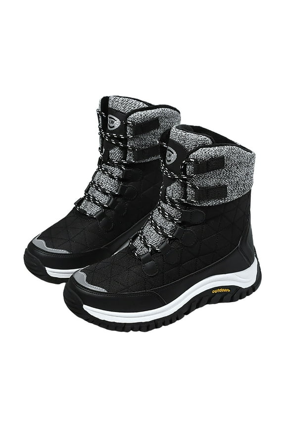 Women Winter Boots Insulated, High-Traction Grip Warm Inner Comfortable Outdoor Snow Boots