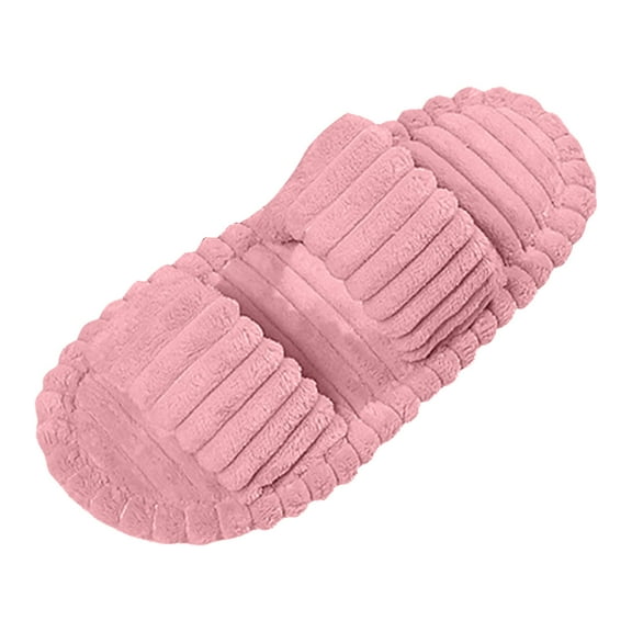 YLYL Women Winter House Slippers Fluffy Fuzzy Soft Comfort Warm Open Toe Slip on Bedroom Slippers