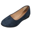 thumbnail image 1 of YLYL Women's Ballet Shoes Pointed Toe Wedge Heel Fashion Casual Slip on Business Office Work Shoes, 1 of 8