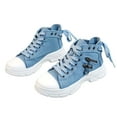 thumbnail image 1 of YLYL Women's Canvas High Top Platform Sneakers Fashion Casual Walking Shoes, 1 of 9