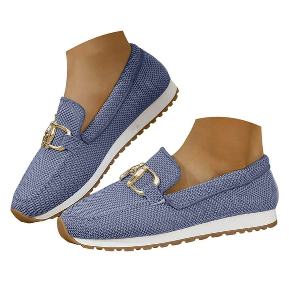 YLYL Women's Casual Loafers Slip on Orthopedic Comfortable Sneakers Arch Support Business Non-Slip Walking Boat Loafers