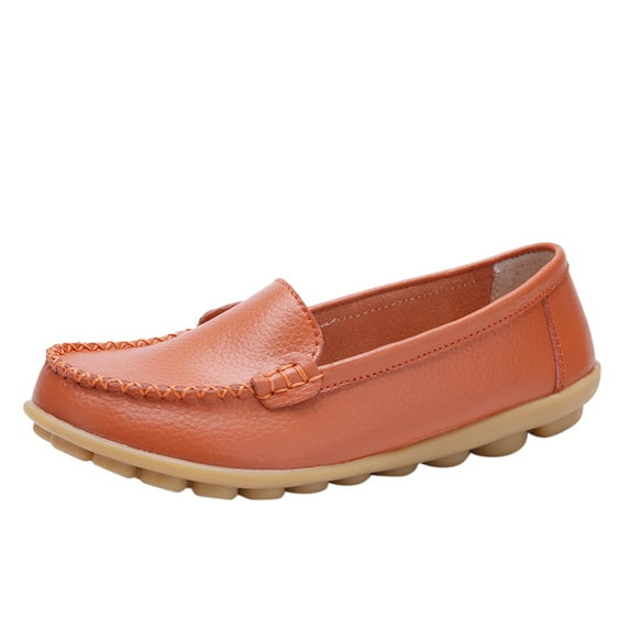 YLYL Women's Comfortable Loafers Casual Round Toe Moccasins Wild Driving Flats Soft Slip on Walking Shoes