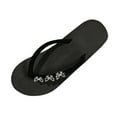 thumbnail image 1 of YLYL Women's Flip Flops Wedge Platform Heel Sparkly Rhinestone Slip on Summer Beach Thong Sandals, 1 of 9
