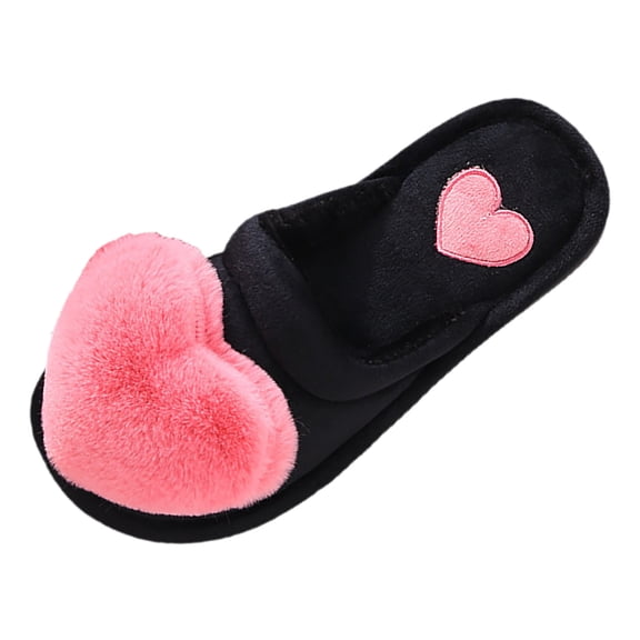 YLYL Women's Fuzzy Scuff Slippers Lightweight Cozy Memory Foam Platform Indoor House Shoes