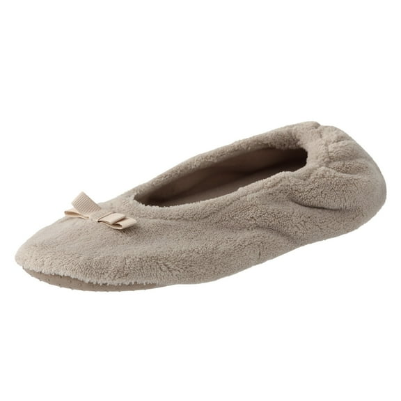YLYL Women's Fuzzy Slip-On Slippers Warm Cozy Soft Lightweight Memory Foam Indoor House Shoes Comfort Ballet Flat Shoes