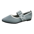 thumbnail image 1 of YLYL Women's Knit Ballet Flats Shoes Pointed Toe Casual Comfortable Office Work Dress Mary Jane Shoes, 1 of 9