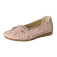 thumbnail image 1 of YLYL Women's Loafers Bowknot No Slip Lightweight Casual Arch Support Slip on Business Work Office Dress Shoes, 1 of 9